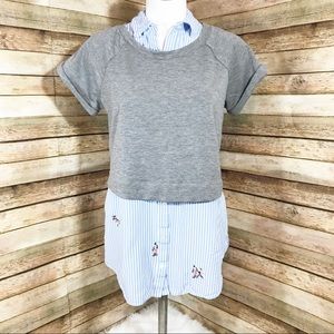 Motherhood Maternity Nursing tank with shirt